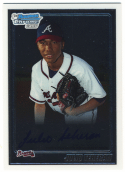 Julio Teheran MLB 2010 Bowman Chrome 1st Prospect Auto