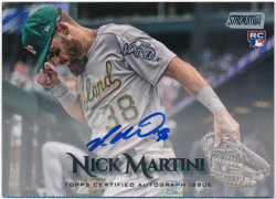 Nick Martini MLB 2019 Topps Stadium Club Signature Auto