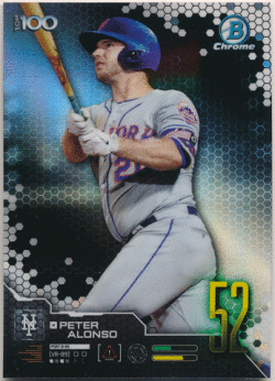 Peter Alonso MLB 2019 Bowman Chrome Top 100 Refractor