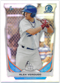 Alex Verdugo MLB 2014 Bowman Chrome 1st Bowman Refractor