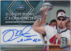 Mike Alstott NFL 2018 Panini Spectra Super Bowl Champions Signature Prizm Auto 49/99