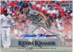 Kevin Kramer MLB 2019 Topps Stadium Club RC Signature Auto
