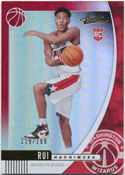 八村塁 NBA 19-20 Panini Absolute Memorabilia RC Red Parallel 119/199 Rui Hachimura