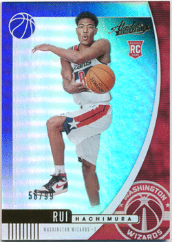 八村塁 NBA 19-20 Panini Absolute Memorabilia RC Blue Parallel 56/99 Rui Hachimura
