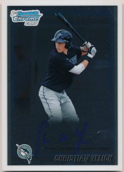 Christian Yelich MLB 2010 Bowman Chrome 1st Bowman Signatures Auto