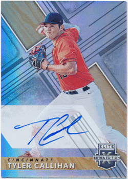 Tyler Callihan 2019 Panini Elite Extra Edition Signature Auto