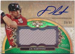 J.D. Martinez MLB 2013 Topps Triple Threads Signature Jersey Auto 15/50