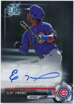 Eloy Jimenez MLB 2017 Bowman Chrome Signature Auto