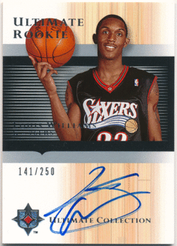 Louis Williams NBA 2005-06 Upper Deck Ultimate Collection RC Signature Auto 141/250