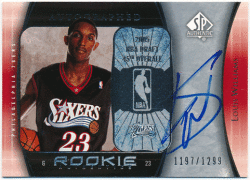 Louis Williams NBA 2005-06 Upper Deck SP Authentic RC Signature Auto 1197/1299