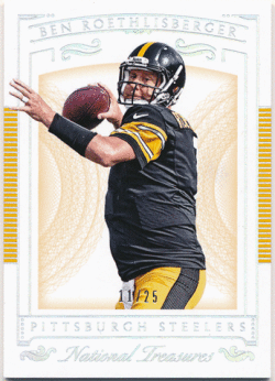 Ben Roethlisberger NFL 2015 Panini National Treasures Holo Silver Parallel 11/25