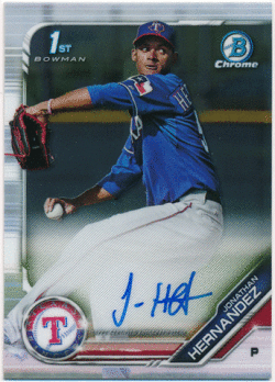 Jonathan Hernandez MLB 2019 Bowman Chrome 1st Bowman Signature Auto