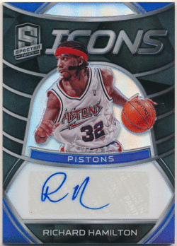 Richard Hamilton NBA 2019-20 Panini Spectra Icons Signature Auto 28/99