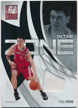 Yao Ming NBA 2009-10 Panini Donruss Elite In the Zone Jersey 234/299