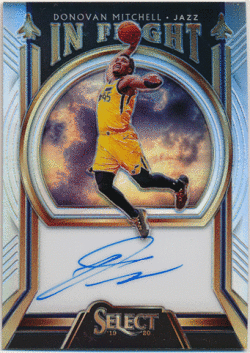 Donovan Mitchell NBA 2019-20 Panini Select In Flight Prizm Signature Auto 19/99