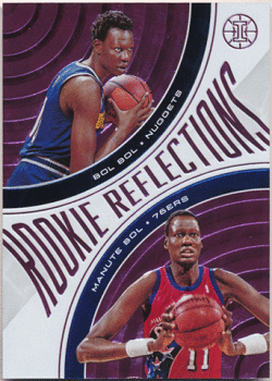Bol Bol / Manute Bol NBA 2019-20 Panini Illusions Rookie Reflections Pink 24/25