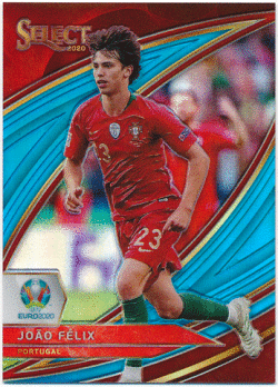 Joao Felix Soccer 2020 Panini Select UEFA Euro Field Level Light Blue Prizm 037/175