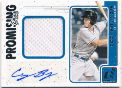 Cody Bellinger 2017 Panini Donruss Promising Pros Signature Jersey Auto