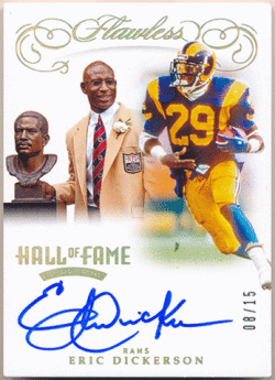 Eric Dickerson NFL 2019 Panini Flawless Hall of Fame Autographs 08/15