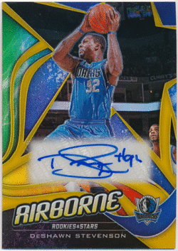 DeShawn Stevenson NBA 2019-20 Panini Chronicles Rookies & Stars Airborne Gold Prizm Signature Auto 02/10