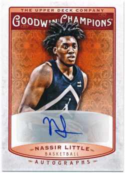 Nassir Little 2019 Upper Deck Goodwin Champions Signature Autographs