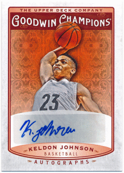 Keldon Johnson 2019 Upper Deck Goodwin Champions Signature Autographs