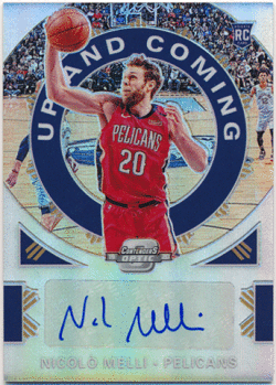 Nicolo Melli NBA 2019-20 Panini Contenders Up And Coming RC Prizm Signature Auto 103/125