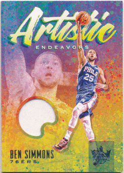 Ben Simmons NBA 2019-20 Panini Court Kings Artistic Endeavors Jersey 38/99