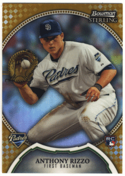 Anthony Rizzo MLB 2011 Bowman Sterling RC Gold Refractor 31/50