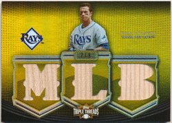 Evan Longoria MLB 2010 Topps Triple Threads Gold Bat 2/9