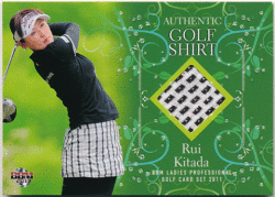 北田瑠衣 BBM 2011 女子ゴルフ Fairy on the Fairway Authentic Golf Shirt シャツカード 038/200 Rui Kitada