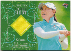 横峯さくら BBM 2011 女子ゴルフ Fairy on the Fairway Authentic Golf Shirt シャツカード 067/200 Sakura Yokomine
