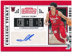 Isaiah Roby 2019 Panini Contenders Draft Picks RC College Ticket Signature Auto