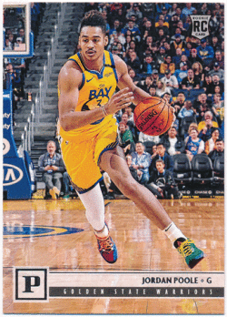 Jordan Poole NBA 2019-20 Panini Chronicles Panini RC #133 Rookie Card