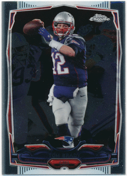 Tom Brady NFL 2014 Topps Chrome Mini Card #62