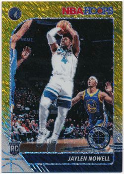 Jaylen Nowell NBA 2019-20 Panini Hoops Premium Stock RC Gold Shimmer Prizm 4/8