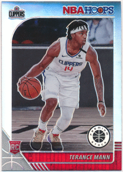 Terance Mann NBA 2019-20 Panini Hoops Premium Stock RC Silver Prizm