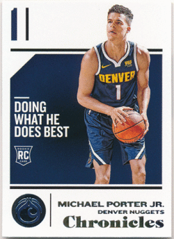 Michael Porter Jr. NBA 2018-19 Panini Chronicles RC #73 Rookie Card