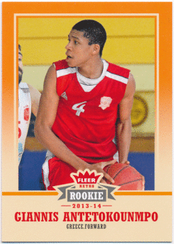 Giannis Antetokounmpo 2013-14 Upper Deck Fleer Retro RC #47 Rookie Card