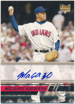 小林雅英 MLB 2008 Topps Stadium Club RC Rookie Signature Auto Masahide Kobayashi