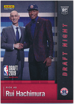 八村塁 NBA 2019 Panini Instant RC Rookie Draft Night /4117 Rui Hachimura