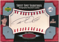 Roy Oswalt MLB 2005 Upper Deck Sweet Spot Signatures Auto 151/350