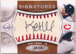 Kent Hrbek MLB 2009 Upper Deck Sweet Spot Classic Signatures Auto 38/50
