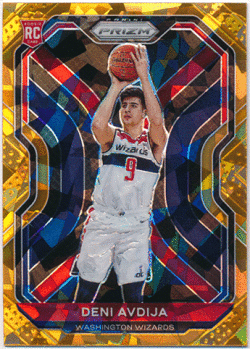 Deni Avdija NBA 2020-21 Panini Prizm RC Rookie Orange Ice Prizm Parallel