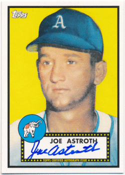 Joe Astroth MLB 2011 Topps Lineage Signature Auto
