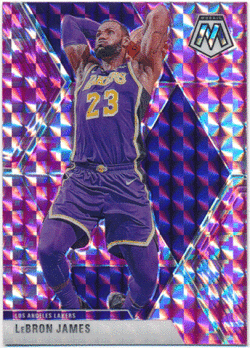 LeBron James NBA 2019-20 Panini Mosaic Camo Pink Prizm