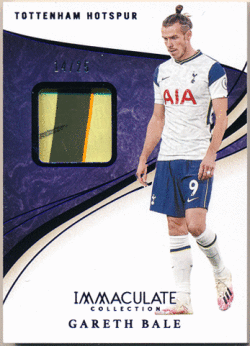 Gareth Bale Soccer 2020 Panini Immaculate Collection Boot Memorabilia Sapphire Blue Shoes 14/25