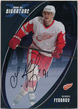 Sergei Fedorov NHL 2002-03 In The Game Be A Player BAP Signature Autograph