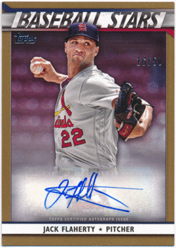 Jack Flaherty MLB 2020 Topps Series 1 Baseball Stars Autographs Gold 16/50