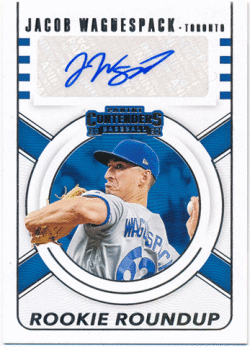 Jacob Waguespack 2020 Panini Contenders Rookie Roundup Signature Auto